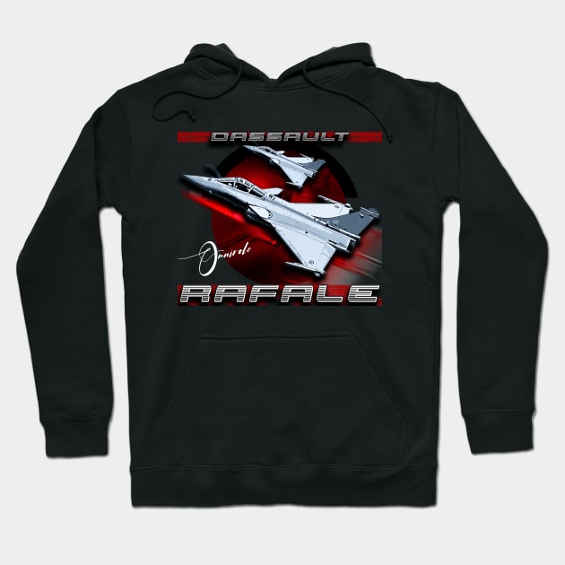 Dassault Rafale French Fighterjet Aircraft Hoodie by aeroloversclothing